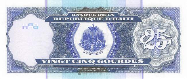 25 Gourdes p266a 2000 Haiti